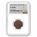 1864 Two Cent Piece VF-20 NGC (Brown, Small Motto) 1864 Two Cent Piece VF-20 NGC (Brown, Small Motto)